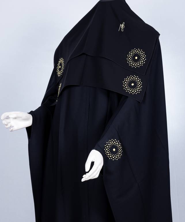 عباية مع طرحة قصة البشت موديل رقم  3641  (4)