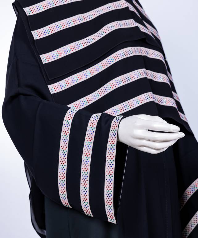 عباية + طرحة موديل رقم  3555 (1)
