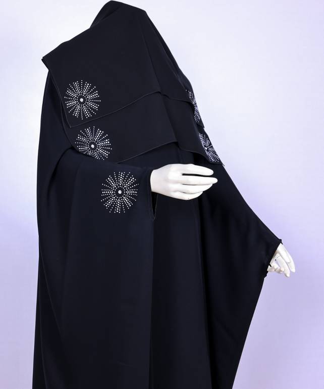 عباية مع طرحه موديل رقم 3621 (1)
