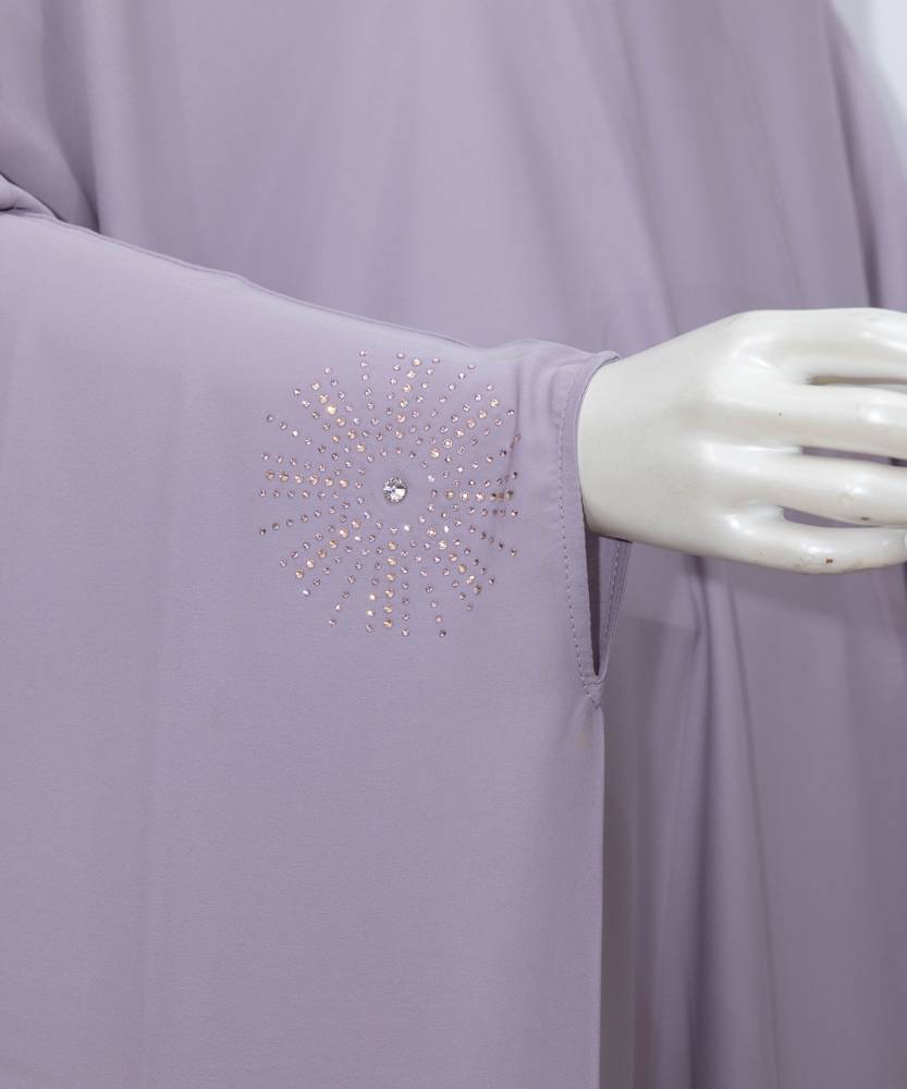 عباية مع طرحة دائرة كريستال موديل رقم 3621  (14)