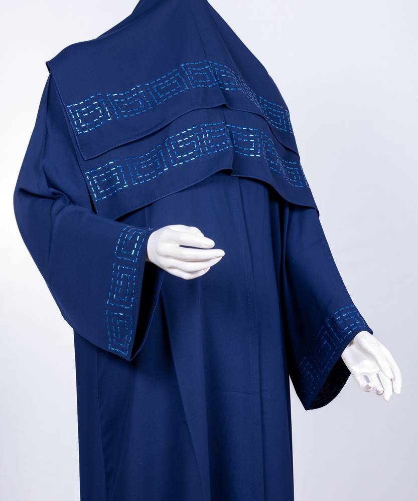 عباية مع طرحة معدني موديل رقم 3620 (7)