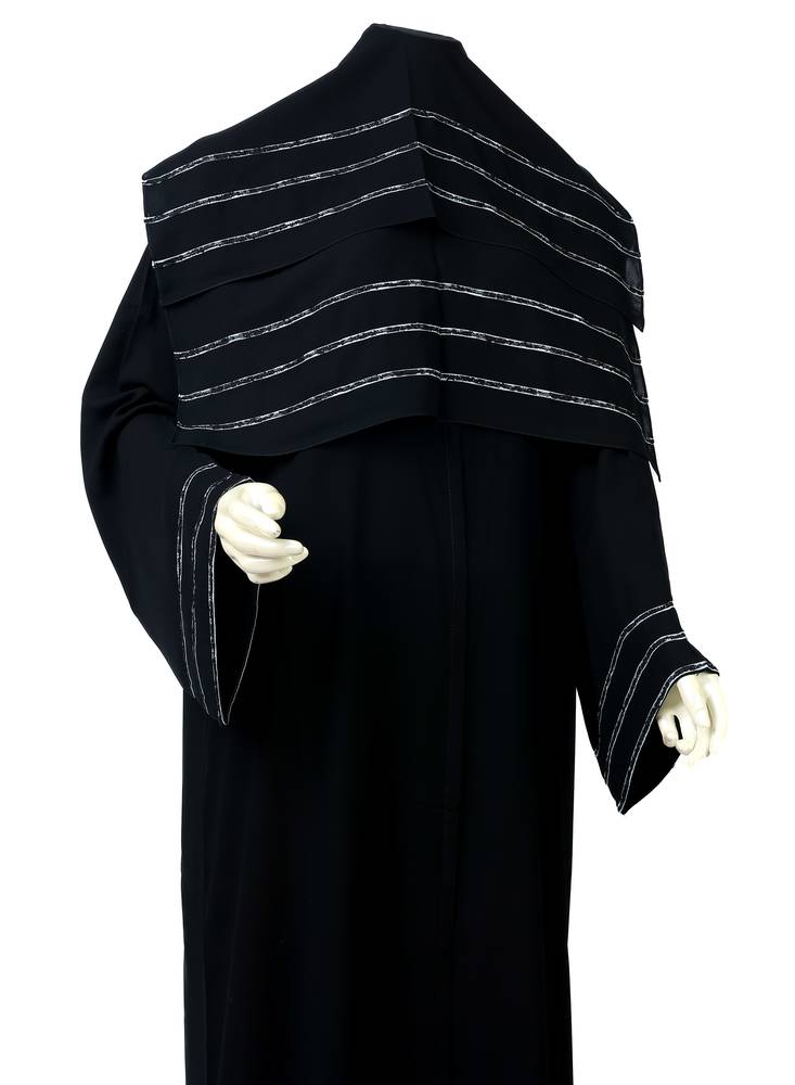 عباية مع طرحة دانتيل موديل رقم 3692 (5)