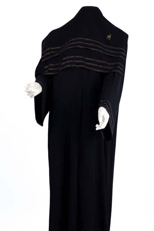  عباية مع طرحة كريستال موديل رقم 0090 (5)