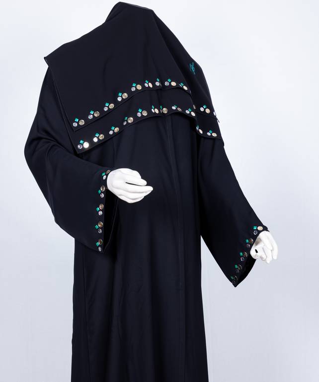 عباية وطرحة معدن مربع موديل رقم 3554 (1)
