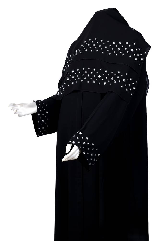 عباية + طرحة موديل رقم  3527 (2)