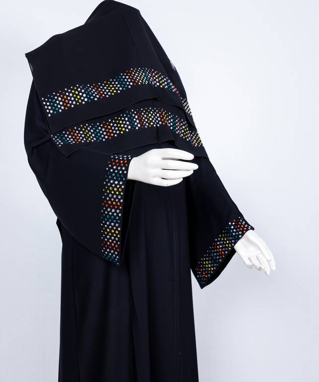 عباية + طرحة موديل رقم  3668 (1)