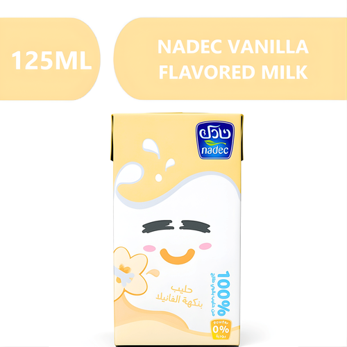 Nadec Vanilla Flavored Milk  -  18X125ml