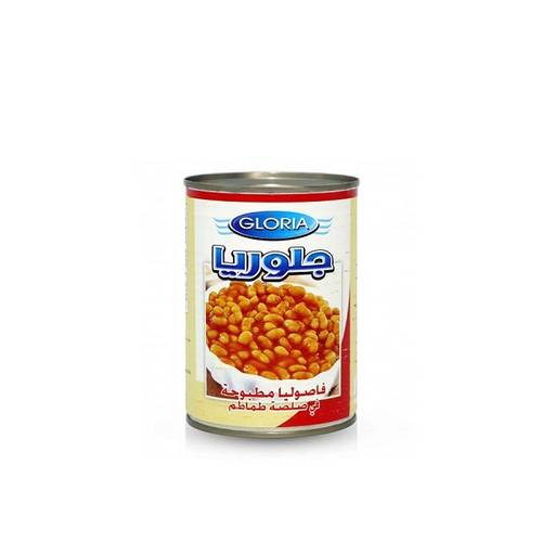 جلوريا فاصوليا بالطماطم  24X400gm