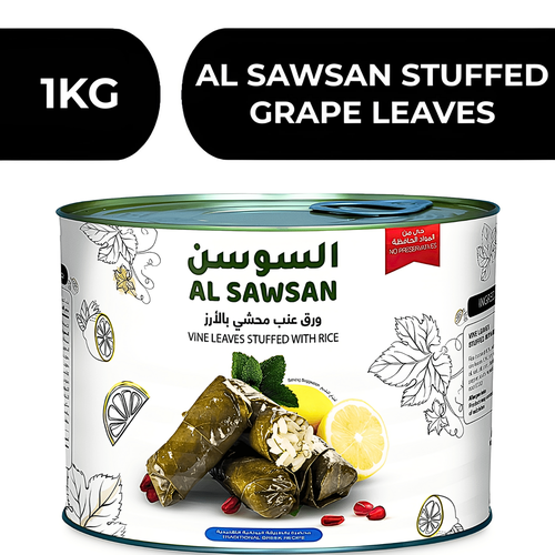 Al Sawsan Stuffed Grape Leaves With Rice  -  6X2KG