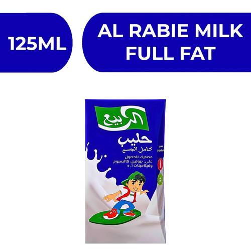 الربيع حليب كامل الدسم  -  18X125ML