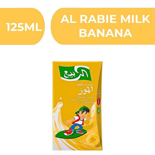 الربيع حليب بنكهة الموز  -  18X125ML