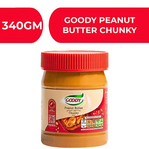 قودي زبدة فول سوداني خشن  -  6X340gm