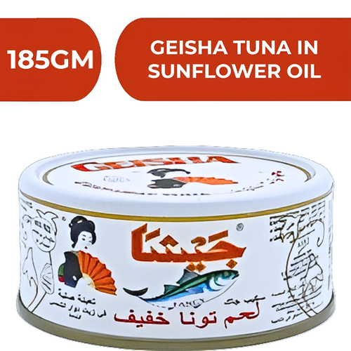 Geisha Salted Tuna In Sunflower Oil  -  24X185gm