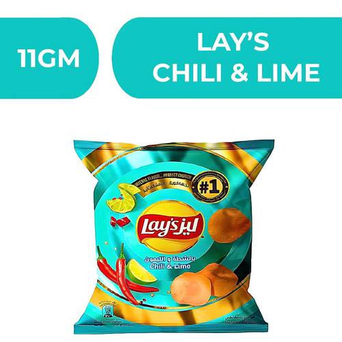 ليز بطاطس شيبس بنكهة الشطة والليمون  -  6X21X11gm