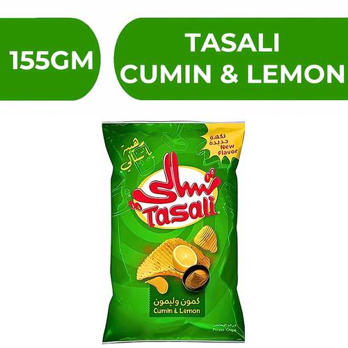 تسالي شرائح البطاطس بنكهة الكمون والليمون  -  19X155gm