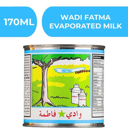 وادي فاطمة حليب مبخر  -  48X170ml