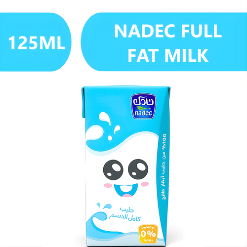 Nadec Full Fat Milk  -  18X125ml