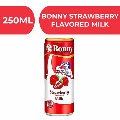 بوني حليب بنكهة الفراولة  -  24X250ML
