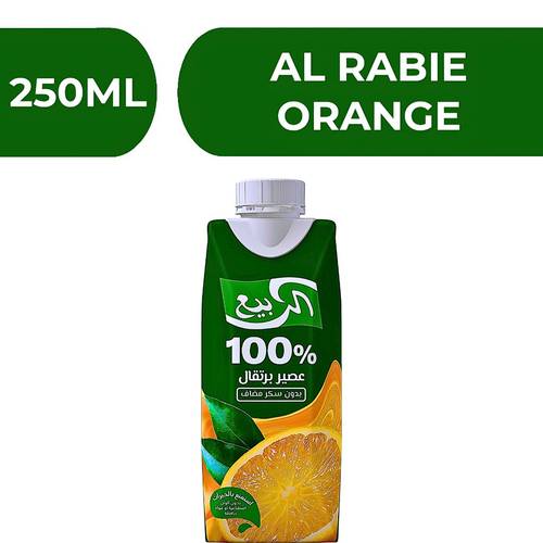 Al Rabie Orange Juice  -  18X250ML