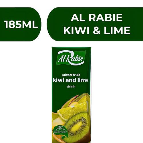 Al Rabie Kiwi & Lime Drink  -  18X185ml