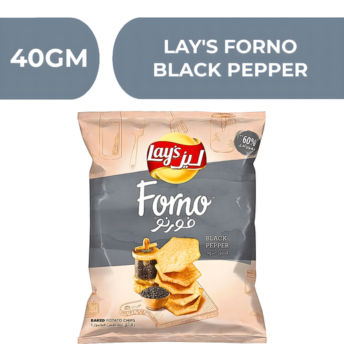 Lay's Forno Potato Chips Black Pepper  -  21X40gm