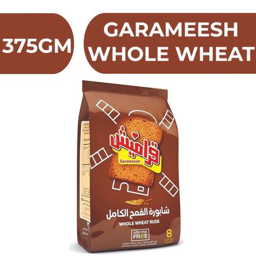 Garameesh Whole Wheat Rusk  -  8X375gm