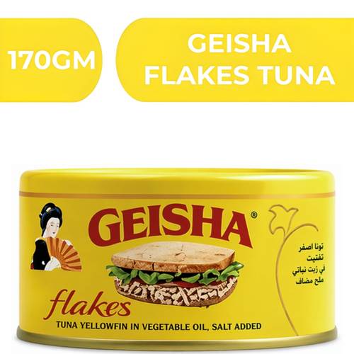جيشا فليكس تونة يلوفين في زيت نباتي مملح  -  24X170gm
