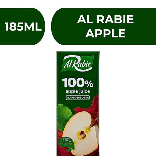 Al Rabie Apple Juice  -  18X185ml