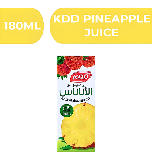 KDD Pineapple Juice  -  24X180ml