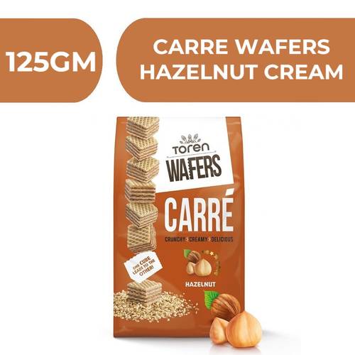 Carré Wafers Hazelnut Cream Flavour  -  24X125gm