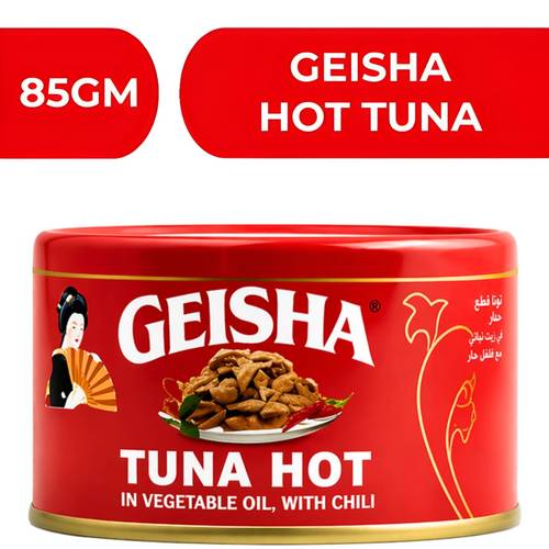 جيشا تونة حاره في زيت نباتي مع الفلفل الحار  -  24X85gm