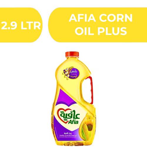 Afia Plus Corn Oil With Sunflower And Canola Mix  -  4X2.9 LTR