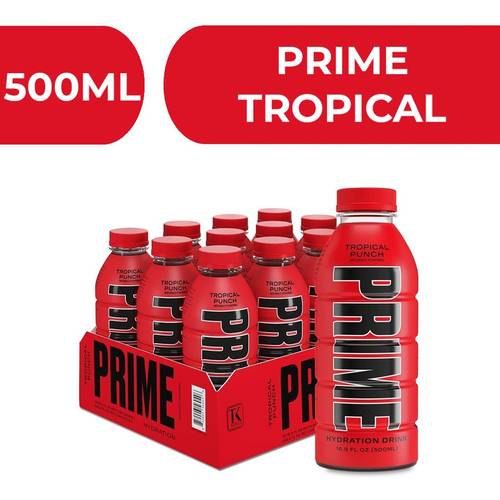 Prime Hydration Drink TROPICAL PUNCH  -  12X500ml