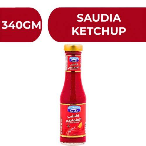 Saudia Tomato Ketchup Glass  -  12X340gm