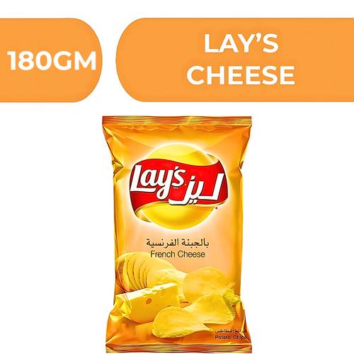 ليز بطاطس شيبس بنكهة الجبنة الفرنسية  -  20X180gm