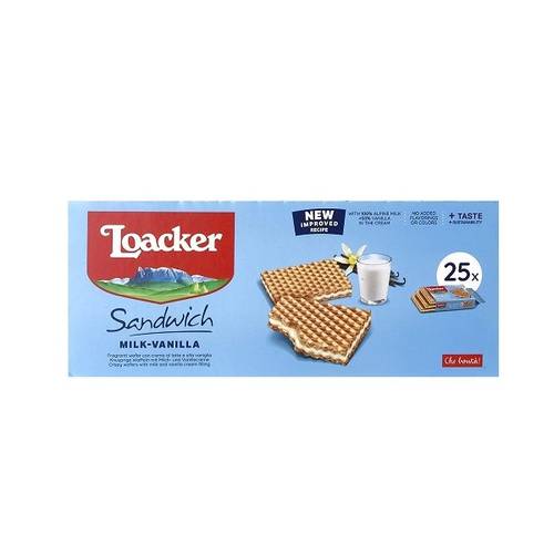 لوكر ويفر ساندويش الفانيليا  25X25gm