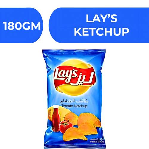 ليز بطاطس شيبس بنكهة كاتشب الطماطم  -  20X180gm