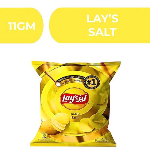 ليز بطاطس شيبس بنكهة الملح  -  6X21X11gm