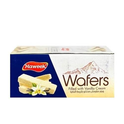 Haweek Wafers Filled With Vanilla Cream  24X36gm