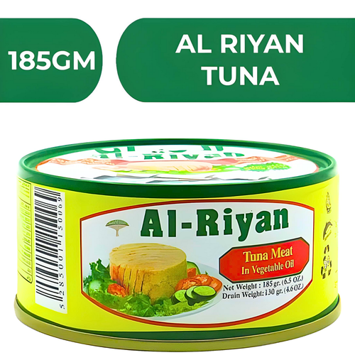 Al Riyan Tuna Meat In Vegetable Oil  -  24X185gm