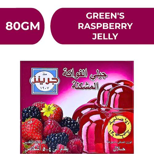 Green's Mixed Fruit Jelly  -  12X80gm