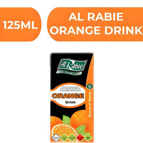 Al Rabie Orange Drink  -  18X125ML