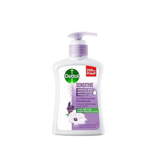 ديتول صابون سائل لغسل اليدين للبشرة الحساسة  -  12X200ml
