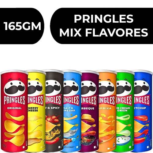 برينجلز مشكل نكهات  -  19X165gm