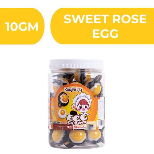 Sweet Rose Egg Gummy  -  30X10gm
