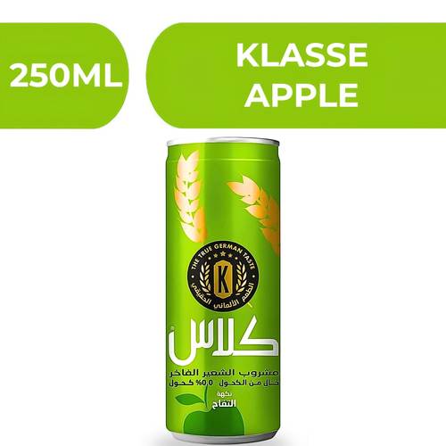 Klasse Premium Malt Drink Apple Flavour  -  24X250ML