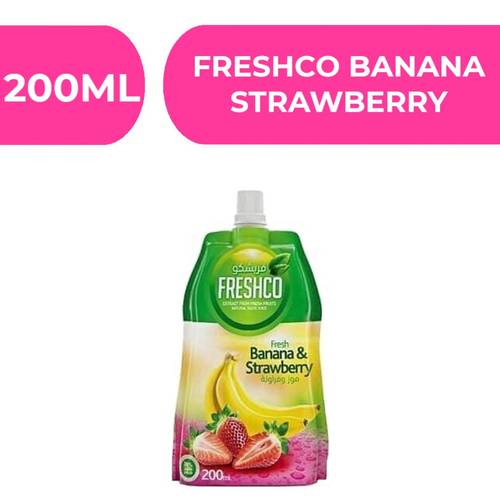 Freshco Banana&Strawberry Juice  -  24X200ml