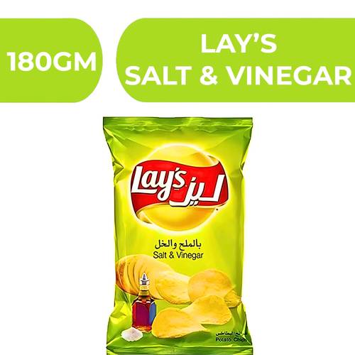 ليز بطاطس شيبس بنكهة الملح والخل  -  20X180gm