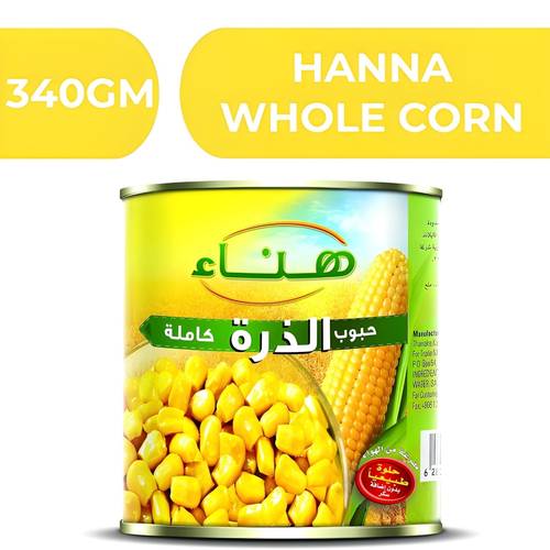 هناء حبوب ذرة كاملة  -  24X340gm