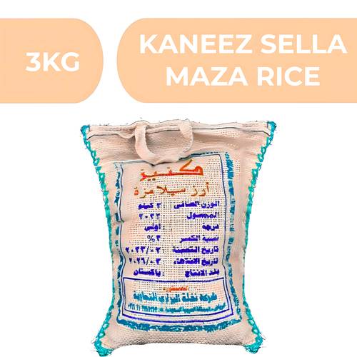 Kaneez Indian Mazza Sella Rice  -  10X3kg